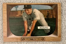 Phil Rizzuto - 1955 Bowman #10 Vintage Card w/ Fitted Case NY Yankees “Scooter” picture