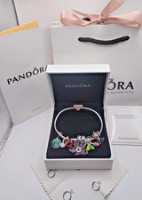 Pandora Stranger Things S925 Snake Chain Bracelet with CHARMS/Box/Bag Included picture