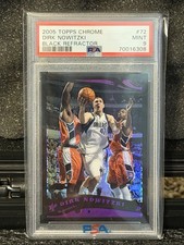 2005 TOPPS CHROME BLACK REFRACTOR #72 DIRK NOWITZKI 224/399 PSA 9 picture
