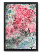 Guajardo Art: Roses 25X15 Original Paper Abstract Home Decor picture