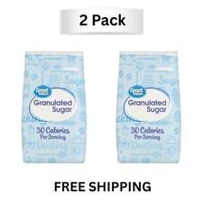 Great Value Granulated Sugar 10 lb – 2 Pack Pure White Baking Bulk Supply picture