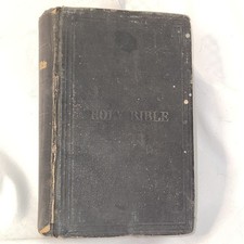 1919 Holy Bible Cambridge University Press British Foreign Society Antique picture