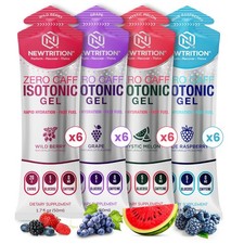 NewTrition Isotonic Energy Gel Variety Pack 50ml 20g Carbs Running Cycling Fuel picture