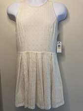 Jessica Simpson Women's Dress White Spring Summer Polyester Medium NEW picture