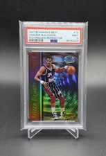 1997-98 Bowman's Best - Best Techniques Hakeem Olajuwon #T8 Refractor PSA 9 Mint picture