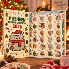 Pusheen Christmas Advent Calendar 2026, 24 2D Flat Acrylic Ornaments picture