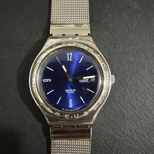 Swatch Irony Blue Dial Metallic Alloy, Metal band. picture