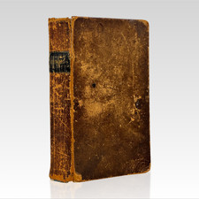 1843 The American Bible Society Holy Bible VINTAGE LEATHER picture