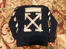 Off White Main Label Virgil Abloh Black Sweatshirt Tape Arrow picture
