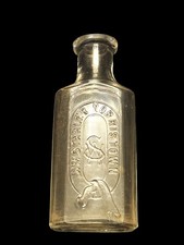 Antique Wm Stahler Miniature Bottle Norristown, PA 1890s - PAT DEC 11, '94 picture