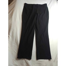 Dressbarn Petite Black Dress Pants Size 14P Straight Leg Stretch Trousers Office picture