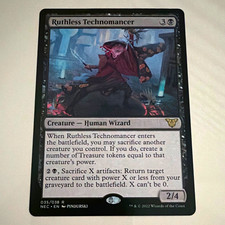 Wizards of the Coast MTG Ruthless Technomancer Rare Foil EN NEC 35 2/4 picture