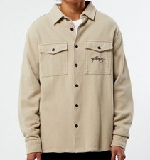 Billabong Men's Bong Days Long Sleeve Button Down Heavy Shirt Sand Large NEW $80 picture