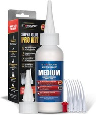 Starbond 2 oz Medium Super Glue Pro Kit - Multi-Purpose Premium CA Glue, 150 cPs picture