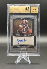 2019-20 Panini Prizm Zion Williamson Rookie Penmanship Auto BGS 9.5 QUAD 10 Auto picture