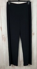 Easywear by Chico's Pants Women's Size 2 (L/12) Black Pull-On Knit Stretch picture