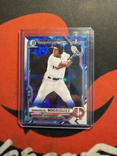 Emmanuel Rodriguez 2021 Bowman Chrome Sapphire 1st Bowman #BCP-207 Twins RC picture