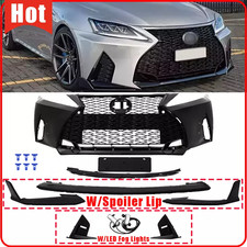 For 06-13 Lexus IS250 IS350 Bumper W/LED Fog Light ＆ Lip Kit Conversion To 2021+ picture