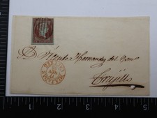 Spain 1855 4 Cuartos Majadas Caceres Cover to Seville SC 37 picture