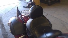 2014- UP INDIAN ROADMASTER or CHIEFTAN QUICK RELEASE DRIVER BACKREST picture