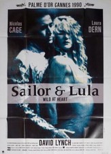 WILD AT HEART - LYNCH / DERN / CAGE / DAFOE - ORIGINAL LARGE MOVIE POSTER picture