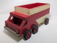 Large Vintage Wooden Child's Toy Truck picture