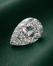 4 Carat Pear Cut Lab Grown Loose CVD Diamond Natural D Color VVS1 Certified picture
