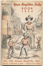 1954 COOK BOOK 13th ANNUAL ROUNDUP WNAX YANKTON SOUTH DAKOTA SIOUX CITY IOWA picture