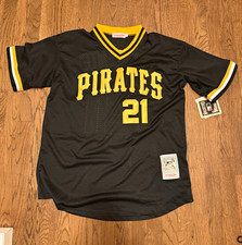 Mitchell & Ness Pittsburgh Pirates Roberto Clemente #21 Black Jersey Size 52 picture