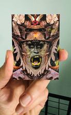 ACEO Signed Edition Print “Autumn Jungle” original photograph/collage, 2.5 x 3.5 picture