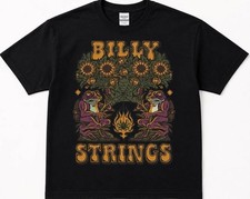 VTG Billy Strings Guitarist Black Cotton size S to 4XL Unisex t-shirt AN041 picture