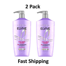 L'Oreal Paris Elvive Hyaluron Plump Hydrating Shampoo, 26.5 Fl Oz 2 Pack picture
