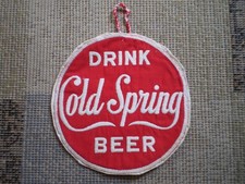 Vintage Cold Spring MN Brewery DRINK BEER Employee Back of Uniform Round ? picture