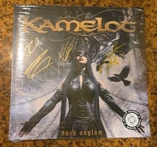 Kamelot Dark Asylum Autographed White Vinyl Record picture