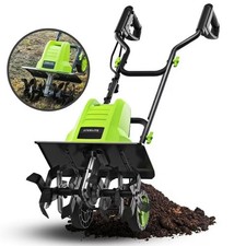 Steelite 16 Inch Corded Electric Tiller,13.5-Amp Electric Tiller and Cultivator picture