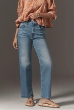 NWT Anthropologie MOTHER The Rambler High-Rise Flood Jeans 31P picture