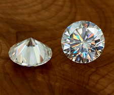 2 Ct Pair Round CVD Lab Grown Diamonds VVS1 Clarity D Color Loose Certified picture
