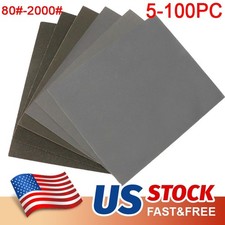 9x11 Wet Dry Sandpaper Sheets Silicon Carbide 80-2000 Grit Waterproof Automotive picture