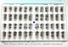 1Set/96pcs Dental Kids Primary Molar Crown Stainless Steel Pediatric Preformed picture