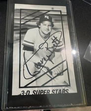 1980 Kellogg's 3D Signed Baseball Card Proof GEORGE BRETT RARE TEST picture