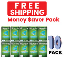 Nicorette Icy White Chewing Whitening Gum 105 Pieces 2mg- PACK OF 10 picture