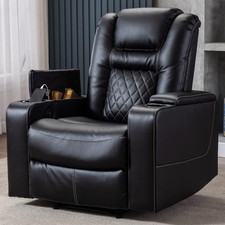 CANMOV Electric Power Recliner Chair with USB Ports and Cup Holders, Breathable  picture