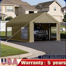 12x20 FT Car Shelter Carport Canopy Garage Party Shed Tent Heavy Duty Outdoor picture