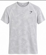 Gymshark Training T-Shirt Mens XL White Mesh Vented Athletic Tee picture