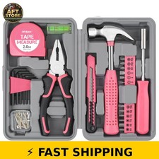 Hi-Spec 25pc Pink DIY Tool Set for Women - Compact & Stylish picture