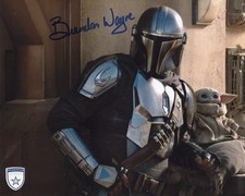 Signed Brendan Wayne Star Wars: The Mandalorian 8x10 w/ Official Pix COA picture