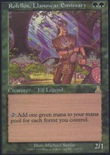 1x Rofellos, Llanowar Emissary Moderate Play, English Urza's Destiny MTG Magic picture