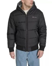 NWOT Men's Champion Men's Reversible Hooded Bomber Jacket Size XL picture