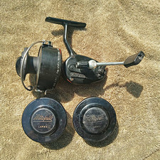 Vintage Mitchell 300A Spinning Reel w/ Extra Spool + Parts Spool Lot picture
