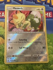 MEOWTH REVERSE HOLO 147/214 SM UNBROKEN BONDS - POKEMON TCG NM picture